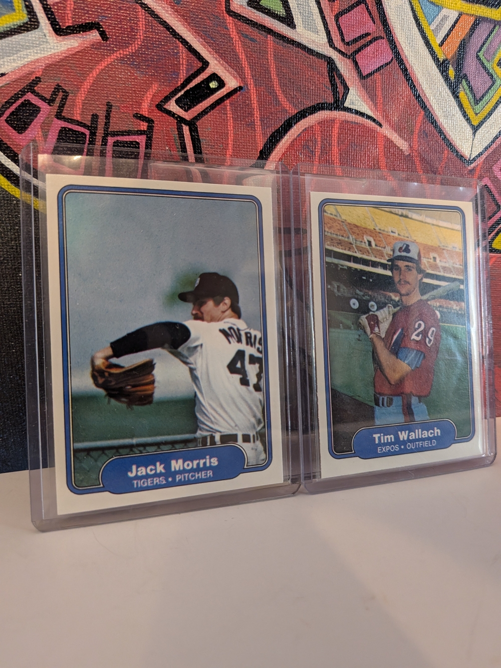 1982 Fleer Baseball - Jack Morris & Tim Wallach (RC)